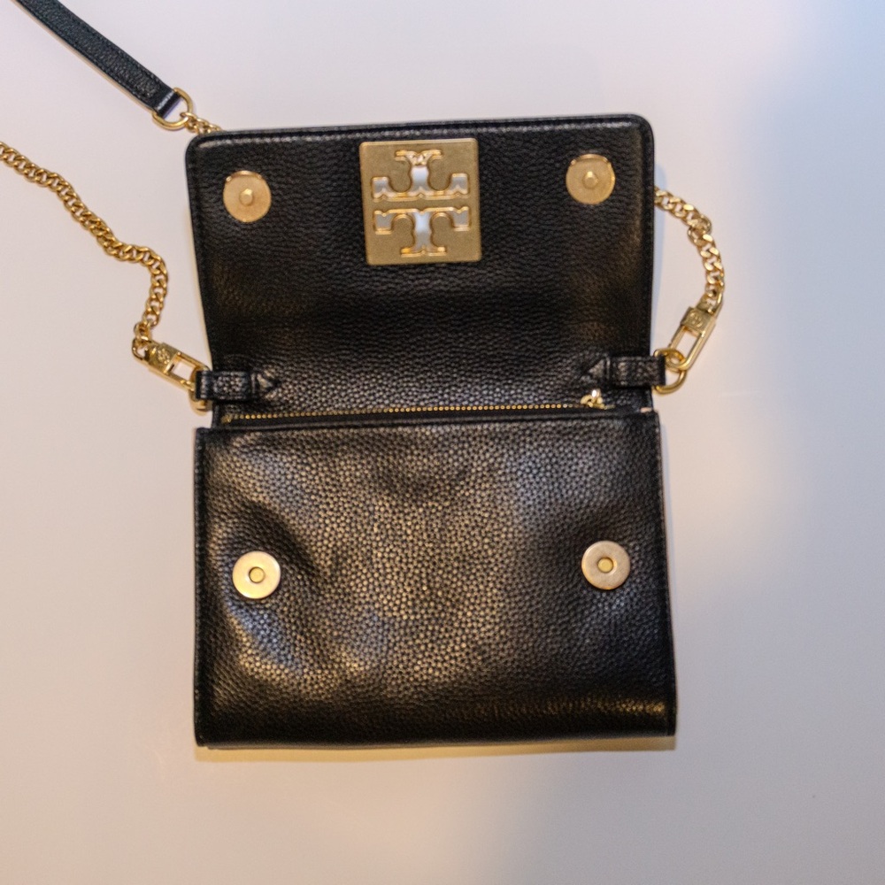 Tory Burch Python Print Crossbody Bag with Gold Chain - Picture 6 of 6